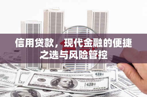 外埔信用贷款，现代金融的便捷之选与风险管控