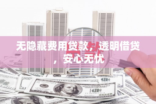 外埔无隐藏费用贷款，透明借贷，安心无忧
