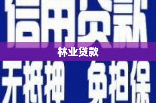 外埔林业贷款