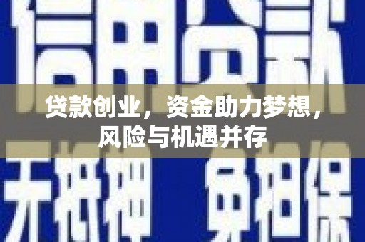 外埔贷款创业，资金助力梦想，风险与机遇并存