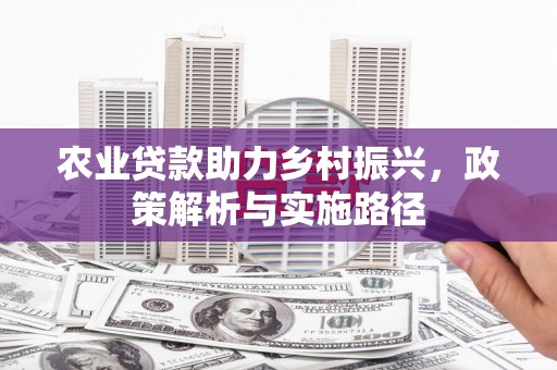 外埔农业贷款助力乡村振兴，政策解析与实施路径