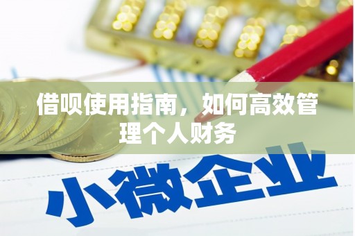 外埔借呗使用指南，如何高效管理个人财务