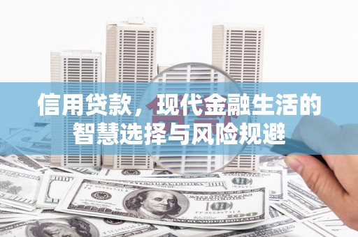 外埔信用贷款，现代金融生活的智慧选择与风险规避