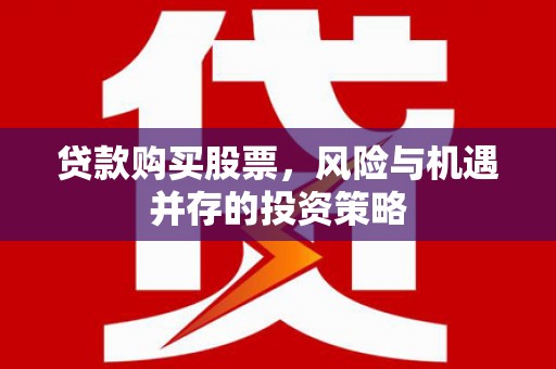 外埔贷款购买股票，风险与机遇并存的投资策略