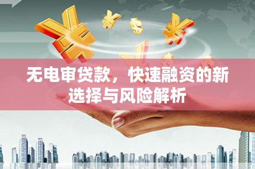 外埔无电审贷款，快速融资的新选择与风险解析