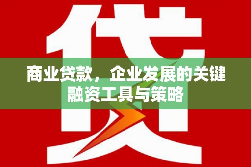 外埔商业贷款，企业发展的关键融资工具与策略