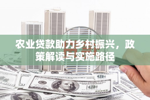 外埔农业贷款助力乡村振兴，政策解读与实施路径