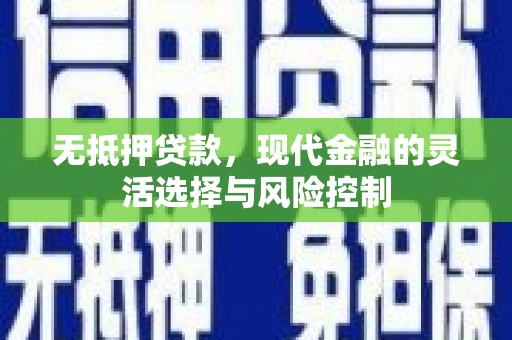 外埔无抵押贷款，现代金融的灵活选择与风险控制