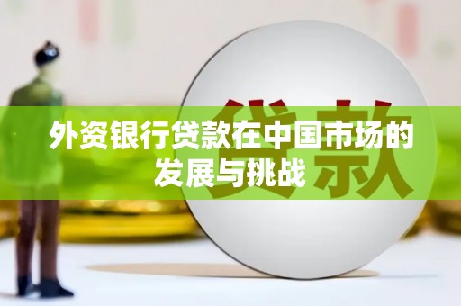 外埔外资银行贷款在中国市场的发展与挑战
