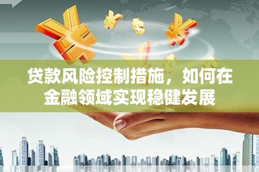 外埔贷款风险控制措施，如何在金融领域实现稳健发展