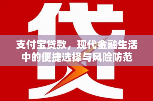 外埔支付宝贷款，现代金融生活中的便捷选择与风险防范