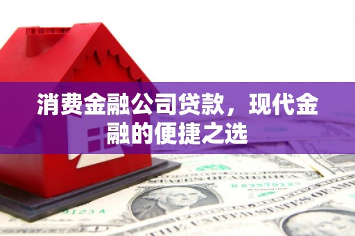 外埔消费金融公司贷款，现代金融的便捷之选