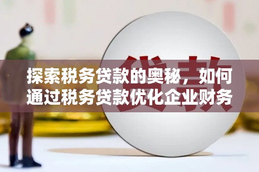 外埔探索税务贷款的奥秘，如何通过税务贷款优化企业财务