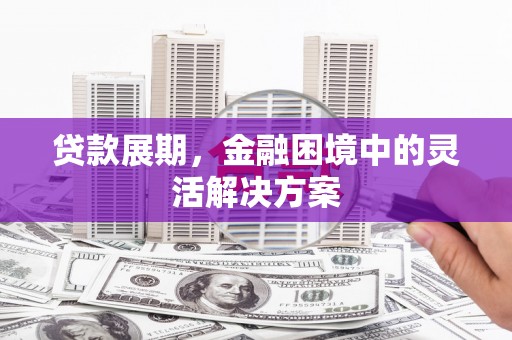 外埔贷款展期，金融困境中的灵活解决方案