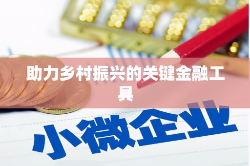 外埔助力乡村振兴的关键金融工具