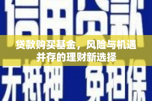 外埔贷款购买基金，风险与机遇并存的理财新选择