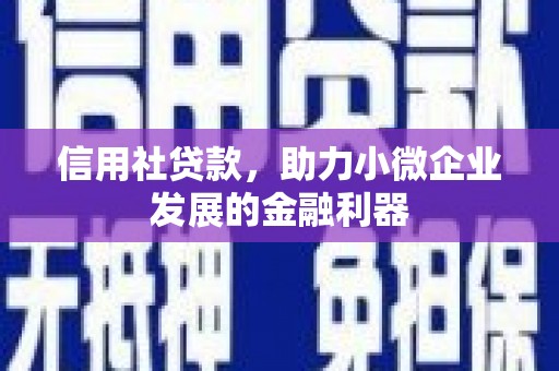 外埔信用社贷款，助力小微企业发展的金融利器
