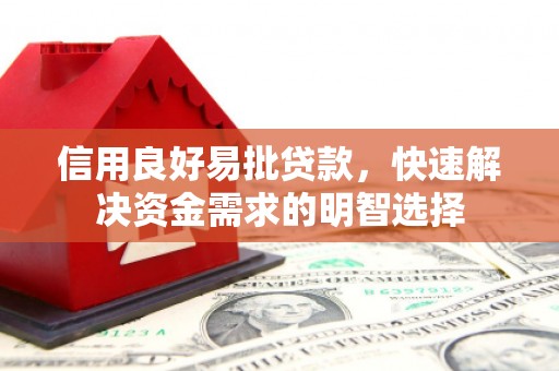 外埔信用良好易批贷款，快速解决资金需求的明智选择