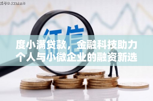 外埔度小满贷款，金融科技助力个人与小微企业的融资新选择