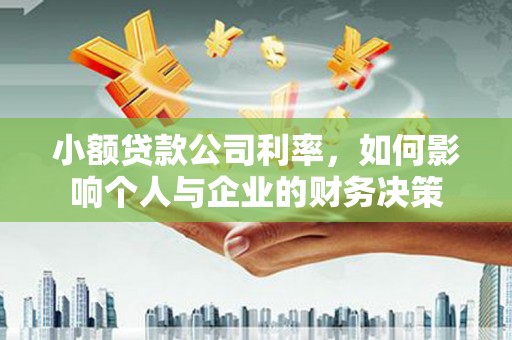 外埔小额贷款公司利率，如何影响个人与企业的财务决策