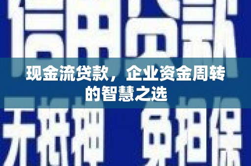 外埔现金流贷款，企业资金周转的智慧之选