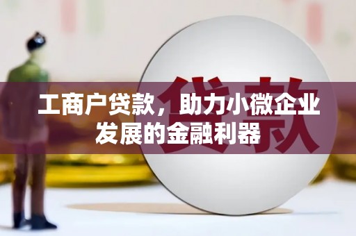 外埔工商户贷款，助力小微企业发展的金融利器