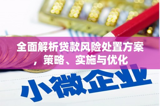 外埔全面解析贷款风险处置方案，策略、实施与优化