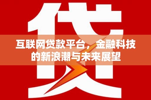 外埔互联网贷款平台，金融科技的新浪潮与未来展望