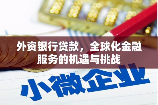 外埔外资银行贷款，全球化金融服务的机遇与挑战