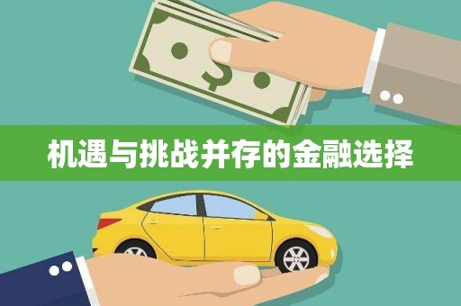 外埔机遇与挑战并存的金融选择