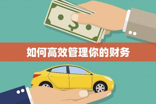 外埔如何高效管理你的财务
