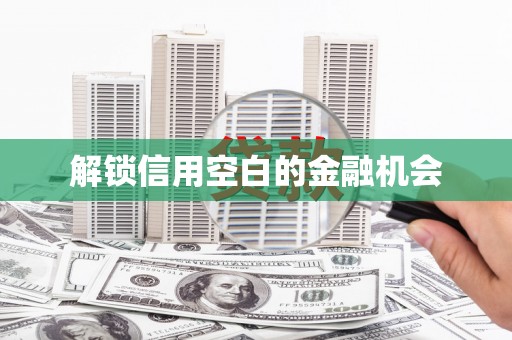 外埔解锁信用空白的金融机会