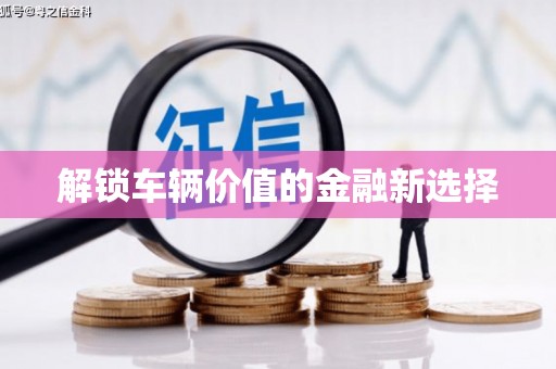 外埔解锁车辆价值的金融新选择
