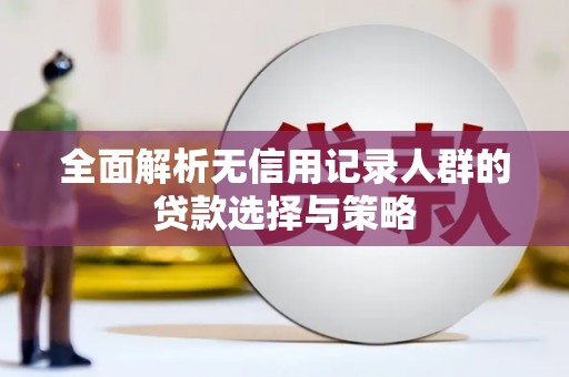 外埔全面解析无信用记录人群的贷款选择与策略