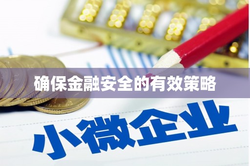 外埔确保金融安全的有效策略